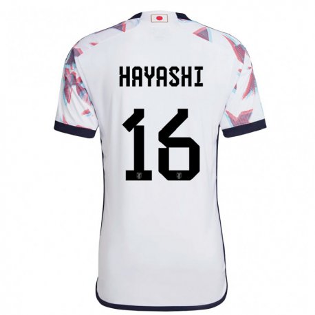 Kandiny Dames Japans Honoka Hayashi #16 Wit Uitshirt Uittenue 22-24 T-shirt