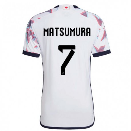 Kandiny Dames Japans Kosuke Matsumura #7 Wit Uitshirt Uittenue 22-24 T-shirt