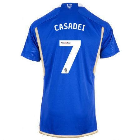 Kandiny Kinderen Cesare Casadei #7 Blauw Thuisshirt Thuistenue 2023/24 T-Shirt België