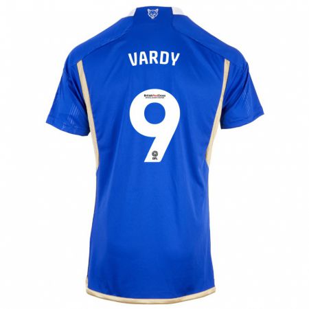 Kandiny Bambino Maglia Jamie Vardy #9 Blu Kit Gara Home 2023/24 Maglietta