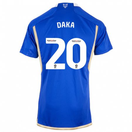 Kandiny Bambino Maglia Patson Daka #20 Blu Kit Gara Home 2023/24 Maglietta