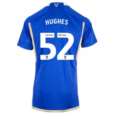 Kandiny Kinderen Iestyn Hughes #52 Blauw Thuisshirt Thuistenue 2023/24 T-Shirt België