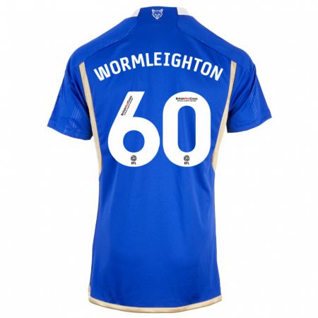 Kandiny Kinderen Joe Wormleighton #60 Blauw Thuisshirt Thuistenue 2023/24 T-Shirt België