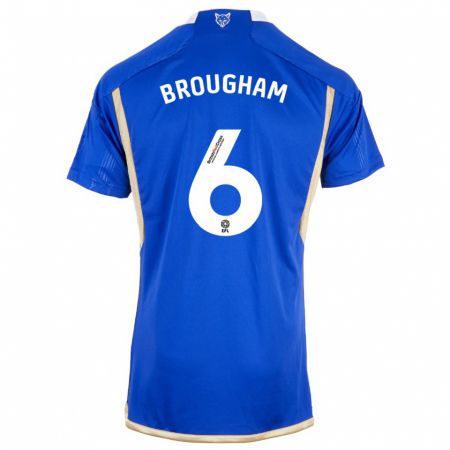 Kandiny Kinderen Georgia Brougham #6 Blauw Thuisshirt Thuistenue 2023/24 T-Shirt België