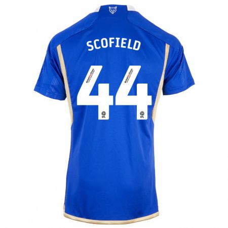 Kandiny Kinderen Connie Scofield #44 Blauw Thuisshirt Thuistenue 2023/24 T-Shirt België