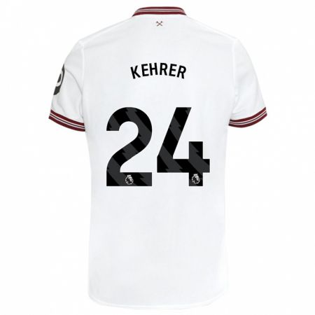 Kandiny Bambino Maglia Thilo Kehrer #24 Bianco Kit Gara Away 2023/24 Maglietta