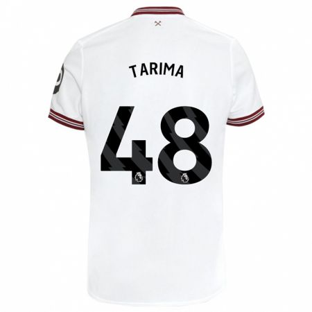 Kandiny Bambino Maglia Sean Tarima #48 Bianco Kit Gara Away 2023/24 Maglietta