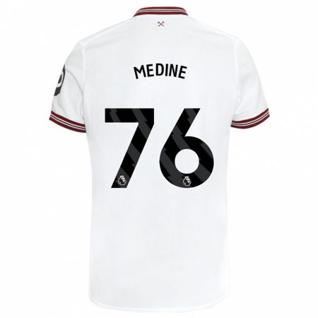 Kandiny Bambino Maglia Jethro Medine #76 Bianco Kit Gara Away 2023/24 Maglietta