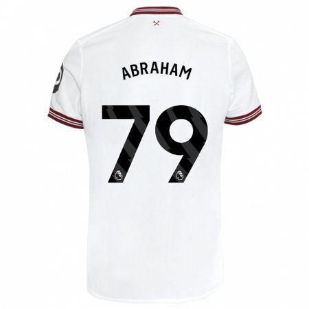 Kandiny Niño Camiseta Dondre Abraham #79 Blanco 2ª Equipación 2023/24 La Camisa