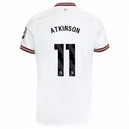 Kandiny Kinder Izzy Atkinson #11 Weiß Auswärtstrikot Trikot 2023/24 T-Shirt Österreich