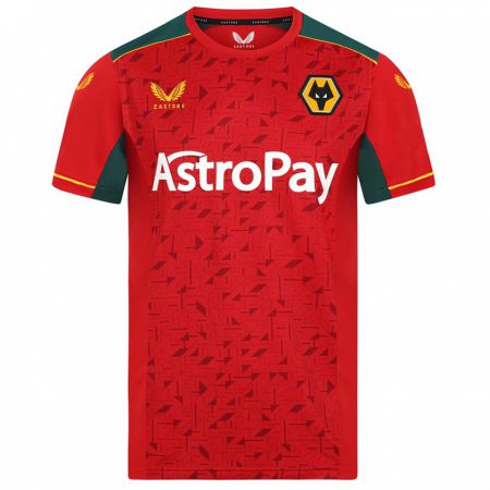 Kandiny Bambino Maglia Il Tuo Nome #0 Rosso Kit Gara Away 2023/24 Maglietta