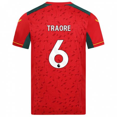 Kandiny Niño Camiseta Boubacar Traoré #6 Rojo 2ª Equipación 2023/24 La Camisa