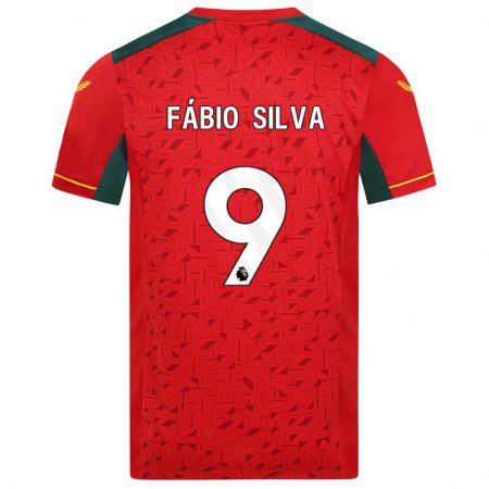 Kandiny Kinderen Fábio Silva #9 Rood Uitshirt Uittenue 2023/24 T-Shirt België