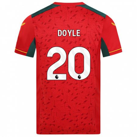 Kandiny Bambino Maglia Tommy Doyle #20 Rosso Kit Gara Away 2023/24 Maglietta