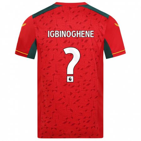 Kandiny Niño Camiseta Testimony Igbinoghene #0 Rojo 2ª Equipación 2023/24 La Camisa México