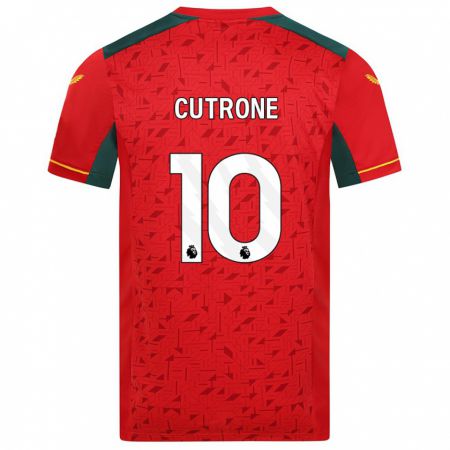 Kandiny Bambino Maglia Patrick Cutrone #10 Rosso Kit Gara Away 2023/24 Maglietta