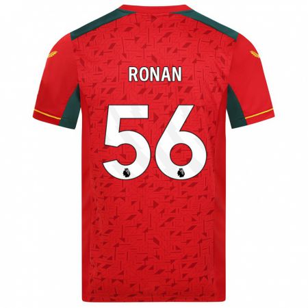 Kandiny Bambino Maglia Connor Ronan #56 Rosso Kit Gara Away 2023/24 Maglietta