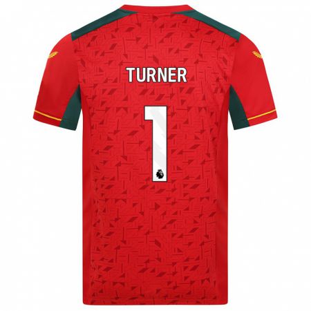 Kandiny Bambino Maglia Shannon Turner #1 Rosso Kit Gara Away 2023/24 Maglietta