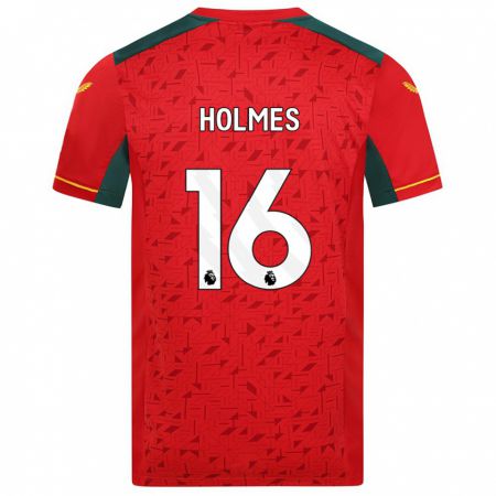 Kandiny Bambino Maglia Summer Holmes #16 Rosso Kit Gara Away 2023/24 Maglietta