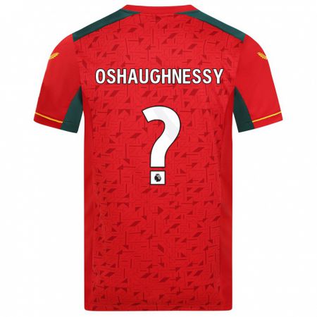 Kandiny Bambino Maglia Joe Oshaughnessy #0 Rosso Kit Gara Away 2023/24 Maglietta