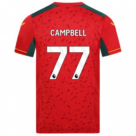 Kandiny Niño Camiseta Chem Campbell #77 Rojo 2ª Equipación 2023/24 La Camisa México