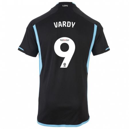 Kandiny Bambino Maglia Jamie Vardy #9 Nero Kit Gara Away 2023/24 Maglietta