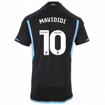 Kandiny Bambino Maglia Stephy Mavididi #10 Nero Kit Gara Away 2023/24 Maglietta