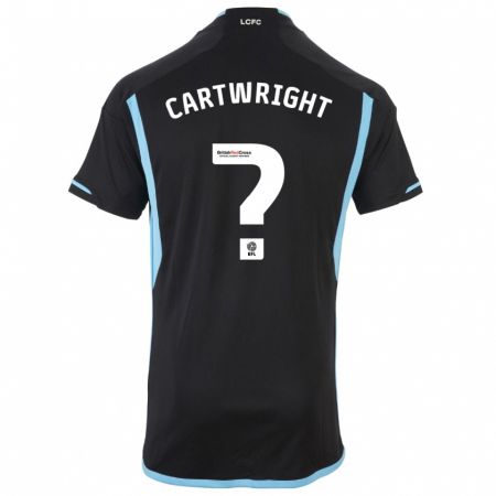 Kandiny Bambino Maglia Henry Cartwright #0 Nero Kit Gara Away 2023/24 Maglietta