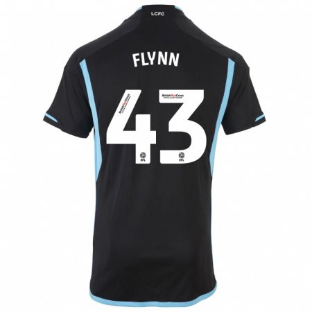 Kandiny Kinder Shane Flynn #43 Schwarz Auswärtstrikot Trikot 2023/24 T-Shirt Österreich