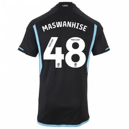 Kandiny Bambino Maglia Tawanda Maswanhise #48 Nero Kit Gara Away 2023/24 Maglietta