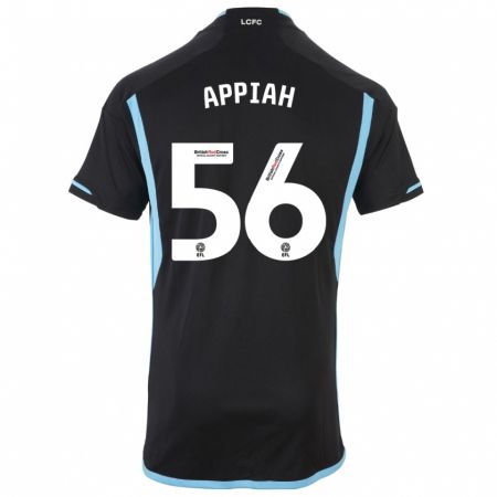 Kandiny Kinder Paul Appiah #56 Schwarz Auswärtstrikot Trikot 2023/24 T-Shirt Österreich