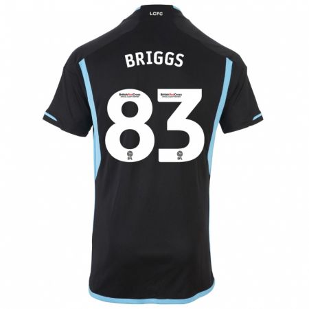 Kandiny Kinderen Logan Briggs #83 Zwart Uitshirt Uittenue 2023/24 T-Shirt België