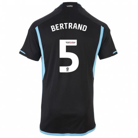 Kandiny Kinder Ryan Bertrand #5 Schwarz Auswärtstrikot Trikot 2023/24 T-Shirt Österreich