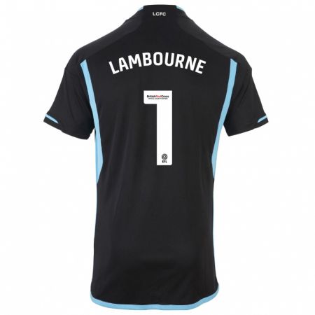 Kandiny Bambino Maglia Demi Lambourne #1 Nero Kit Gara Away 2023/24 Maglietta