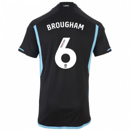 Kandiny Bambino Maglia Georgia Brougham #6 Nero Kit Gara Away 2023/24 Maglietta