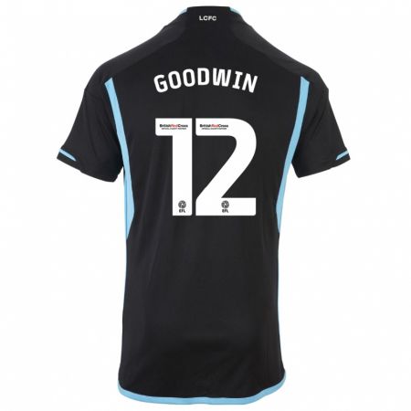 Kandiny Bambino Maglia Missy Goodwin #12 Nero Kit Gara Away 2023/24 Maglietta