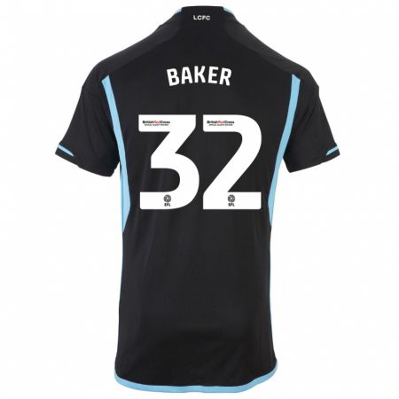 Kandiny Bambino Maglia Ava Baker #32 Nero Kit Gara Away 2023/24 Maglietta