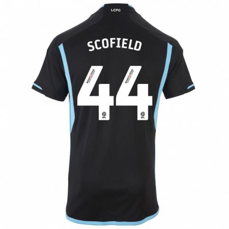 Kandiny Bambino Maglia Connie Scofield #44 Nero Kit Gara Away 2023/24 Maglietta