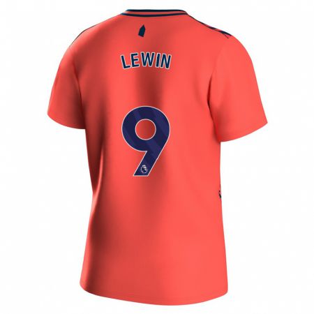 Kandiny Kinderen Dominic Calvert-Lewin #9 Koraal Uitshirt Uittenue 2023/24 T-Shirt België