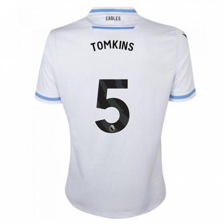 Kandiny Bambino Maglia James Tomkins #5 Bianco Kit Gara Away 2023/24 Maglietta