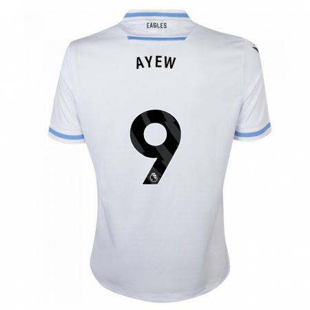 Kandiny Bambino Maglia Ayew #9 Bianco Kit Gara Away 2023/24 Maglietta