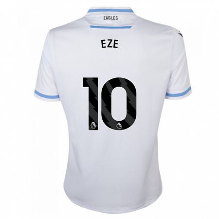 Kandiny Kinderen Eberechi Eze #10 Wit Uitshirt Uittenue 2023/24 T-Shirt België