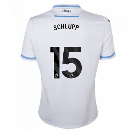 Kandiny Bambino Maglia Jeffrey Schlupp #15 Bianco Kit Gara Away 2023/24 Maglietta