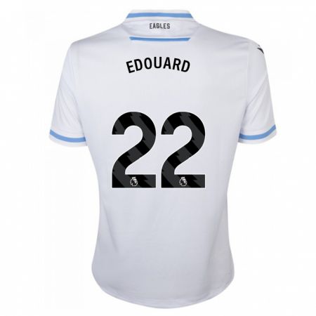 Kandiny Bambino Maglia Odsonne Edouard #22 Bianco Kit Gara Away 2023/24 Maglietta