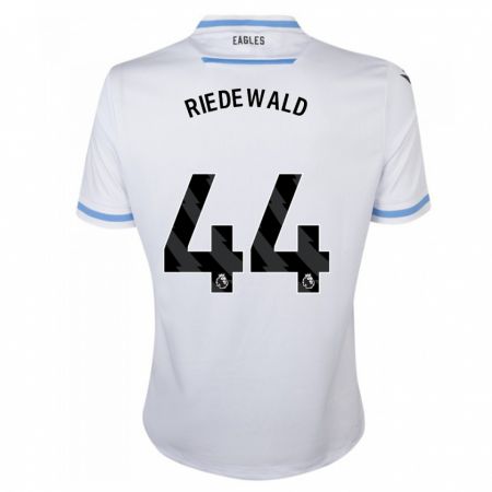 Kandiny Kinderen Jairo Riedewald #44 Wit Uitshirt Uittenue 2023/24 T-Shirt België