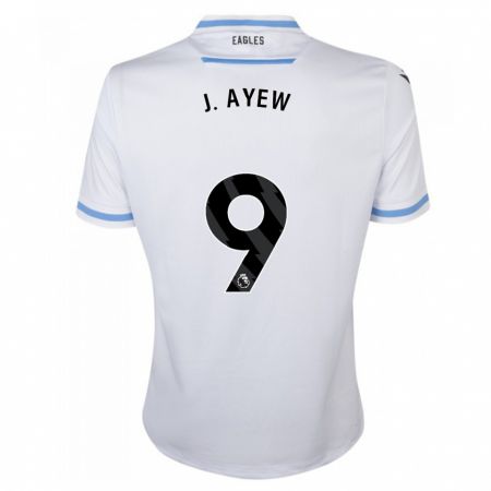 Kandiny Bambino Maglia Jordan Ayew #9 Bianco Kit Gara Away 2023/24 Maglietta