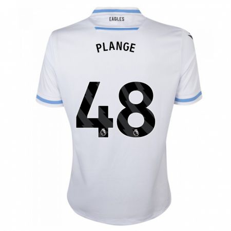 Kandiny Bambino Maglia Luke Plange #48 Bianco Kit Gara Away 2023/24 Maglietta