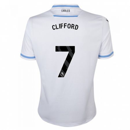 Kandiny Bambino Maglia Charley Clifford #7 Bianco Kit Gara Away 2023/24 Maglietta