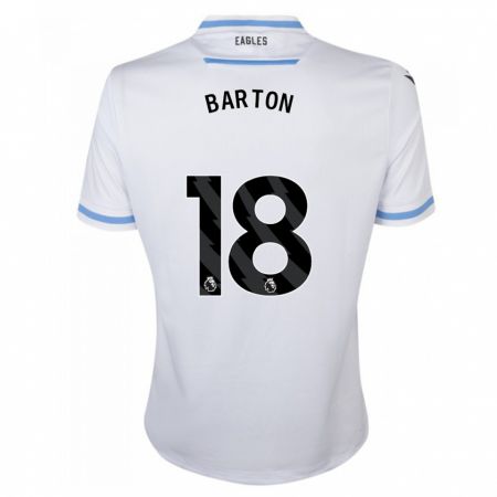 Kandiny Bambino Maglia Kirsty Barton #18 Bianco Kit Gara Away 2023/24 Maglietta