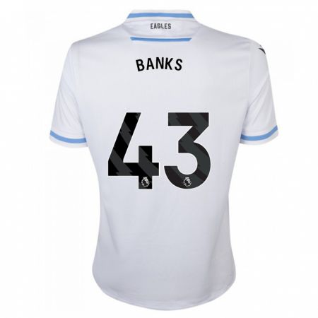 Kandiny Bambino Maglia Scott Banks #43 Bianco Kit Gara Away 2023/24 Maglietta